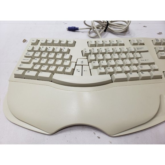 Dell SK-6000 E Ergonomic PS/2 PC Keyboard 6 Pin Connector Untested / For Repair - Picture 3 of 7